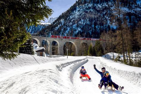 schlitteln prada bergün|Schlitteln .